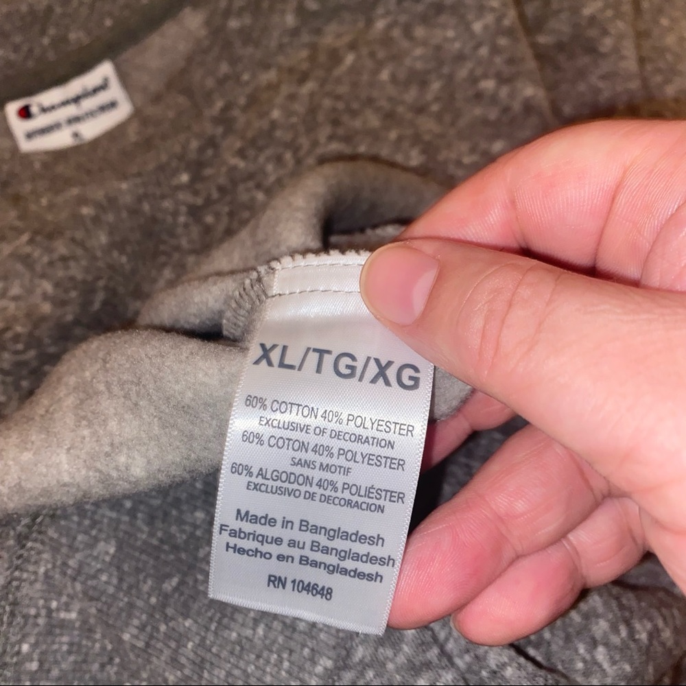 :::NWT:::champion utah state College grey sweatshirt men. - Picture 12 of 12